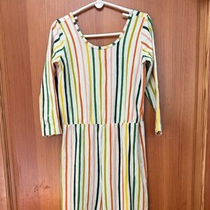 Alice and Ames striped romper rainbow